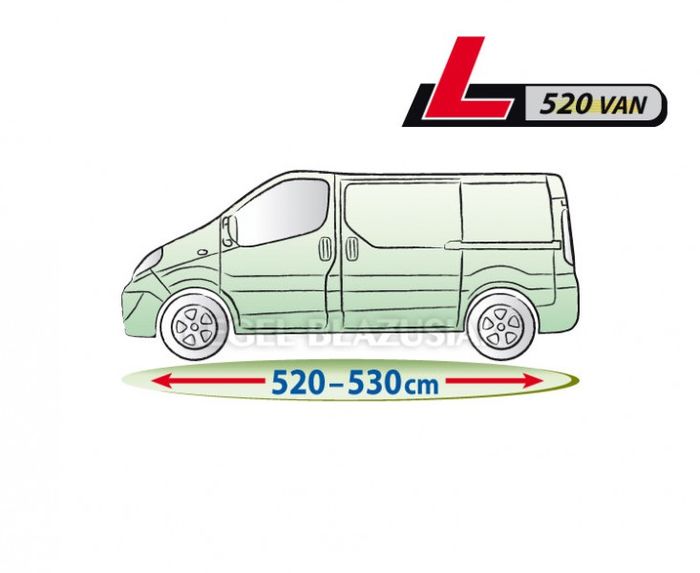 Pokrowiec na samochod L520 MOBILE GARAGE van, dl. 520-530 cm