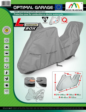 5-4175-248-3020 Pokrowiec membranowy na motocykl , długość 215-240 cm + kufer