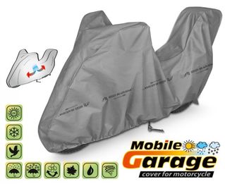 5-4177-248-3020 Pokrowiec na motocykl MOBILE GARAGE, długość 240-265 cm + kufer