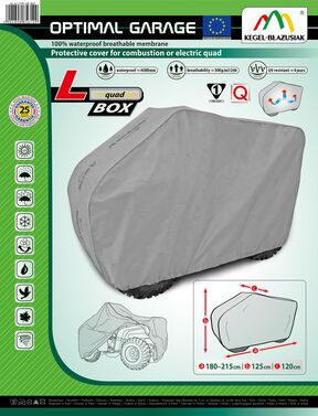 5-4195-248-3020 Pokrowiec na quad, dl. 180-215 cm + kufer