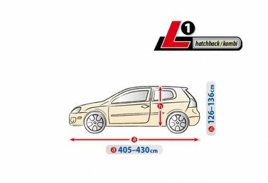 5-4315-241-2092 Pokrowiec Na Samochod OPTIMAL GARAGE Hatchback/Kombi, Dl. 405-430 Cm